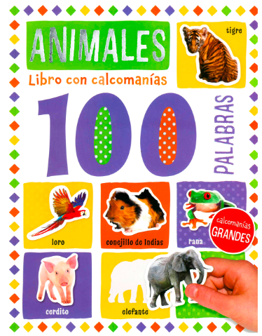 Libro con calcomanías 100 palabras